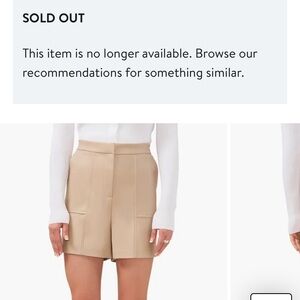 Stylish Tan plus size High-Waisted Shorts